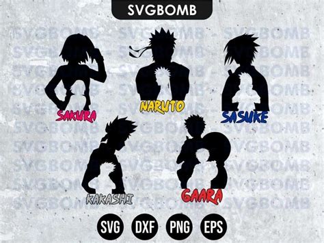 Naruto Svg Anime Naruto Character Set Svg Vectorency
