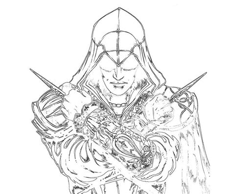 Coloring Page Assassin S Creed Video Games Printable