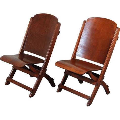 To make a folding wooden chair. Nice Pair Vintage Wooden Folding Chairs Theater Seats from ...