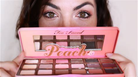 Too Faced Sweet Peach Palette Limited Edition Tutorial And Review Youtube