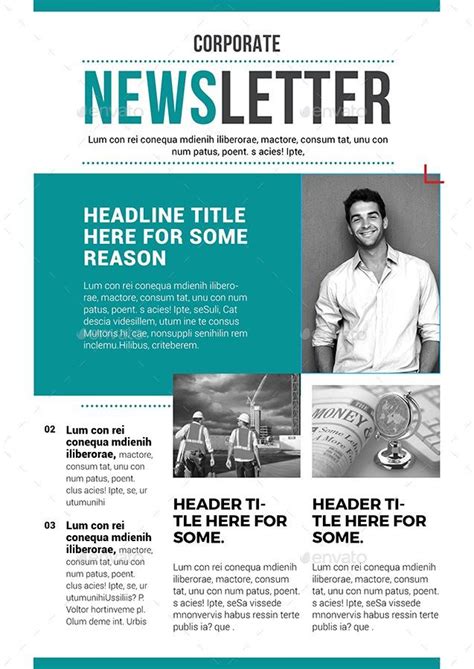 Newsletter Template 02 In 2020 Newsletter Design Templates Email