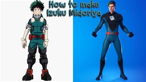 How To Make Izuku Midoriya Fortnite Youtube