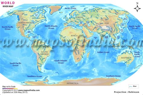 World Map Of Major Rivers The World Map