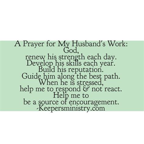 Prayer For Husbands Work Keepersministry Prayer Husbands Marriage