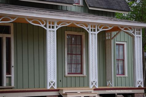 Porch skirting ideas and lattice under porch design. Porch Columns Design Options for Curb Appeal and More