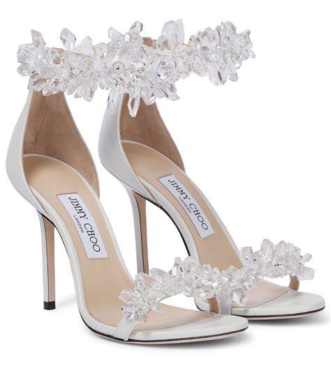 Rhinestone Nude Wedding Shoes Transparent Wedding Shoes Wedding Heel