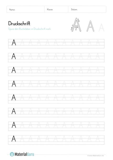 Finde tolle vorlagen für deinen stammbaum & deine ahnentafel auf welt der vorfahren | ahnenforschung genealogie familienforschung. Buchstabe A | Druckschrift, Buchstaben, Vorschularbeitsblätter