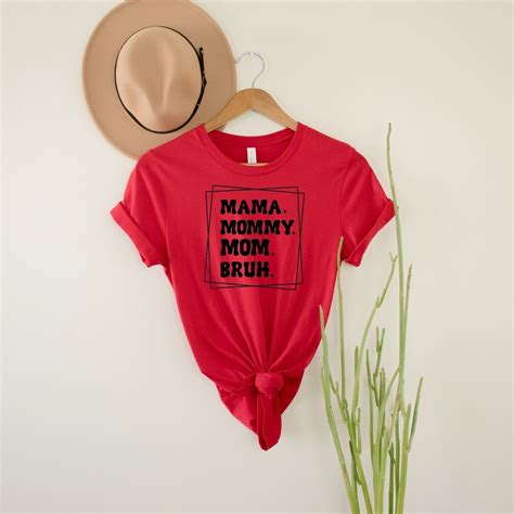 Mama Mommy Mom Bruh Personalized Shirt Bruh Shirt Bruh Mom Etsy