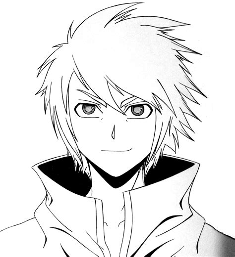 Anime Guy Coloring Pages Free Coloring Pages