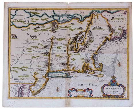 Lot Detail 17th Century Map Of New England The First Map With