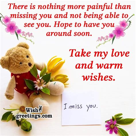 I Am Missing You Messages Wish Greetings