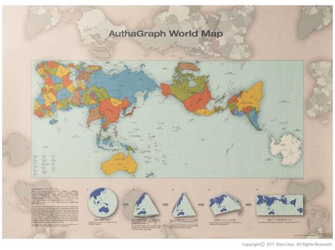 Authagraph World Map An Accurate Depiction Of The True Sizes Of The