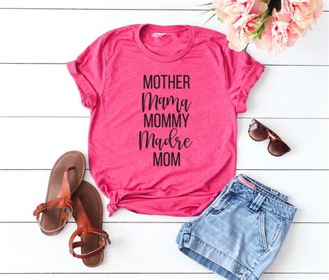 Mother Mama Mommy Madre Mom Shirt Motherhood Shirt Mom Life Etsy