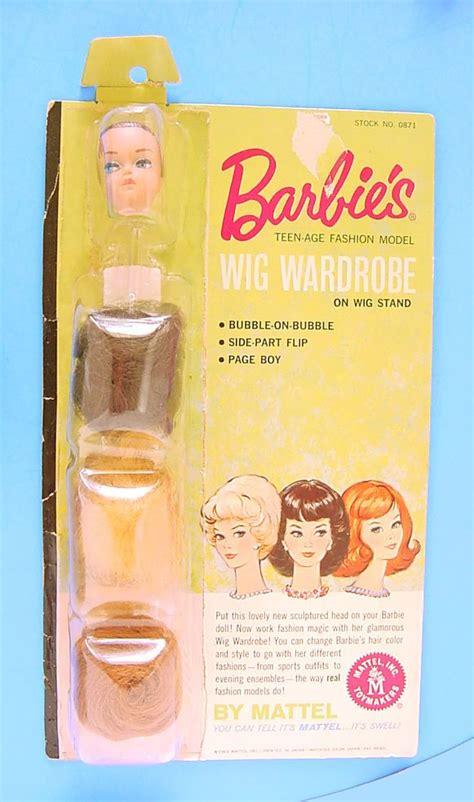 1963 Mattel Barbie S Fashion Queen W Head Band Wig Wardrobe 0871 Mint Carded