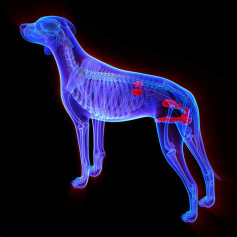 Nieren Foto Dog Urogenital System Canis Lupus Familiaris Anatomy
