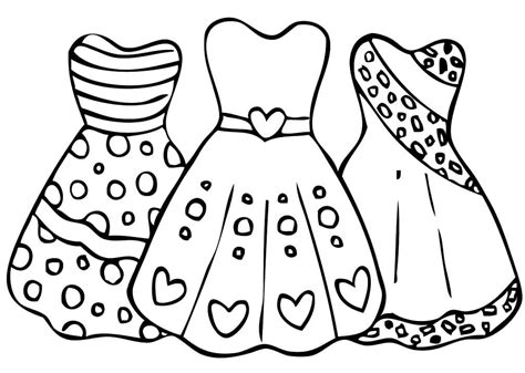 Dress Coloring Pages Free Printable Coloring Pages For Kids