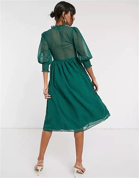 Divna duga zelena haljina veličine M Asos