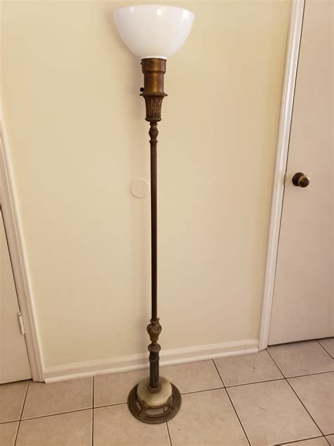 Antique Bronze And Stone 40s Floor Lamp Collectors Weekly