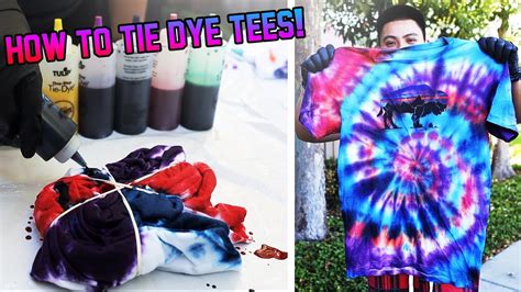 How To Tie Dye T Shirts Tutorial Satisfying Youtube