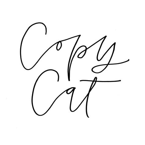 The Art Of Being A Copycat Lark Lettering