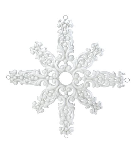 Snowflake Flocked 74cm Decorations Dzd