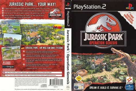 Jurassic Park Operation Genesis Ps2 Cover