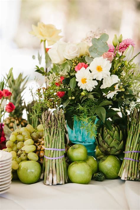Of these hundreds, only a few flowers develop into fruits. Mixed Fruit, Vegetable and Flower Arrangements
