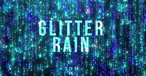 Blue Glitter Rain Stock Video Envato Elements