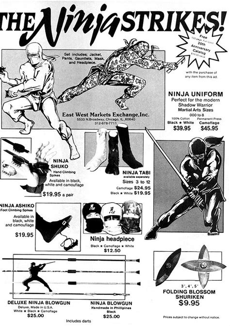 Vintage Magazines Vintage Ninja Ninja Gear Karate Ninja Uniform