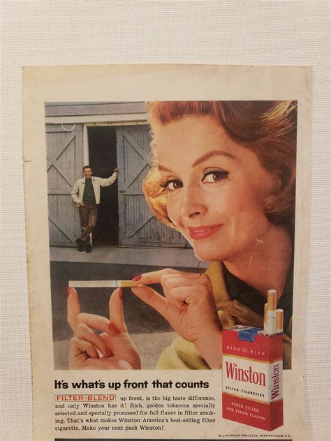 Vintage Winston Cigarette Ad Etsy