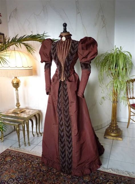 1895 Afternoon Dress Antique Dress Victorian Dress Etsy