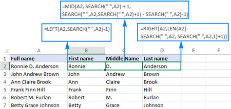 Split Names In Excel Separate First And Last Name Into Different