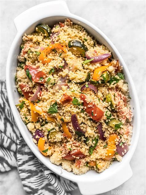 Roasted Vegetable Couscous Recipe With Images Vegetable Couscous