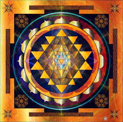 A Shri Sri Yantra Is A Sacred Geometric Mandala The Origin Of Which