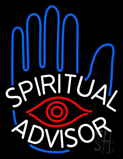 White Spiritual Advisor Neon Sign Psychic Neon Signs