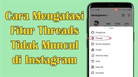 Cara Mengatasi Fitur Threads Di Instagram Tidak Muncul YouTube