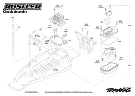 Rustler 37054 Chassis Assembly Traxxas