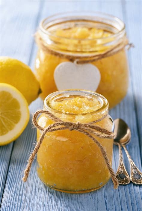Homemade Lemon Jam In Glass Jars Stock Image Image Of Sweet Juicy