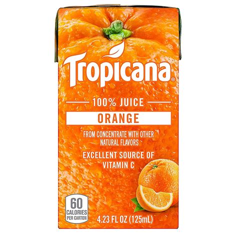 Tropicana 100 Juice Box Orange Juice 423oz Pack Of 44
