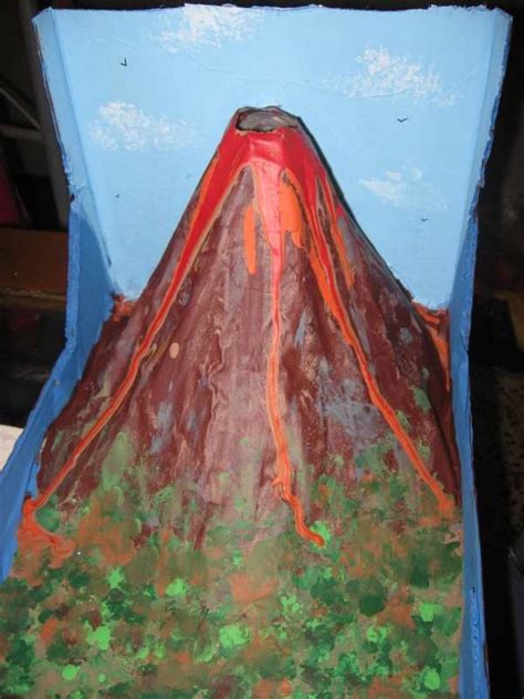 A Volcano By Andy S Volcano Projects Volcano Model Diy Volcano Projects