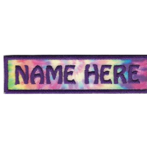 1 By 4 Name Patch Personalized Patch Custom Patch Embroidered Etsy