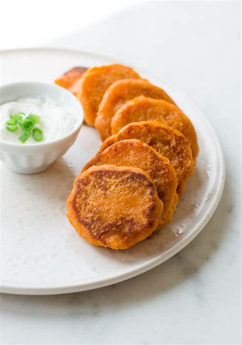 Tips for making the best potato zucchini fritters. 5-Ingredient Sweet Potato Fritters - Pretty. Simple. Sweet.