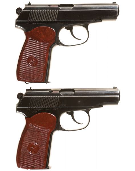 Collectors Lot Of Two Russian Makarov Semi Automatic Pistols
