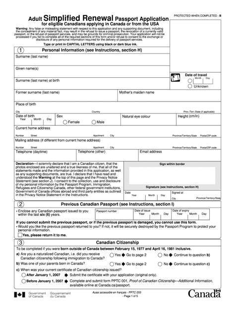 Adult Passport Renewal Form Fill Out And Sign Online Dochub