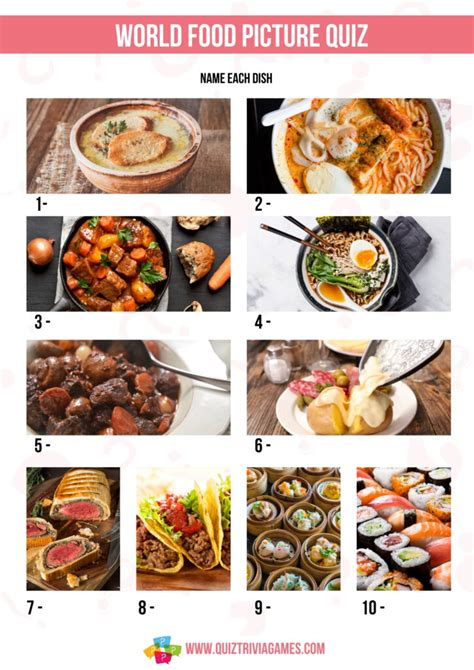 105 Food Quiz Questions And Answers 2 Picture Rounds Quiz Trivia