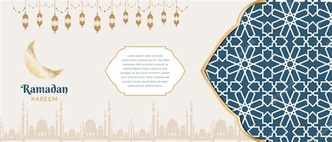 Premium Vector Ramadan Mubarak Islamic Horizontal Banner Template