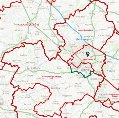 Boundary Review 2023 Parliamentary Constituencies Old Woughton