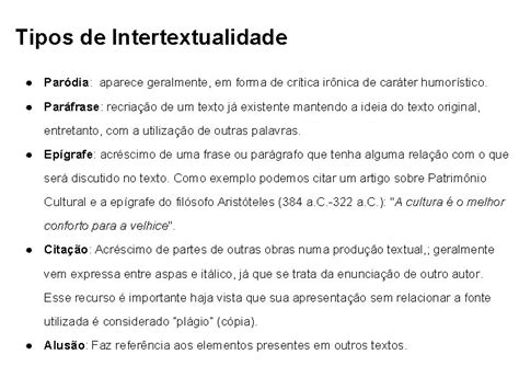 lngua portuguesa 6 ano intertextualidade a intertextualidade o