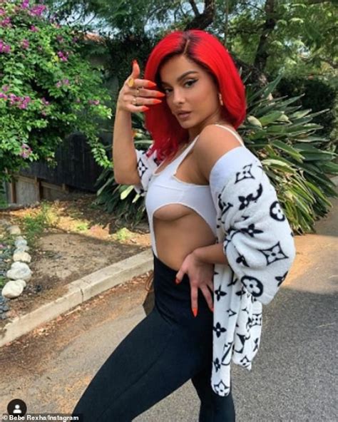 Bebe Rexha Flashes Her Sideboob In A Very Racy White Cut Out Bodysuit