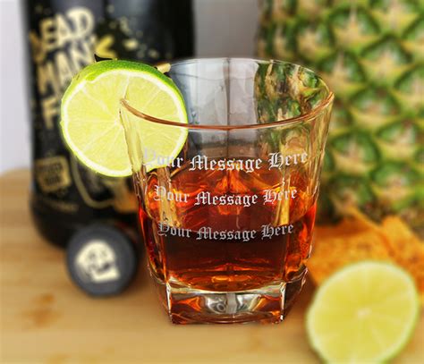Engraved Rum Glass Personalised Whisky Rum Spirit Glass Etsy